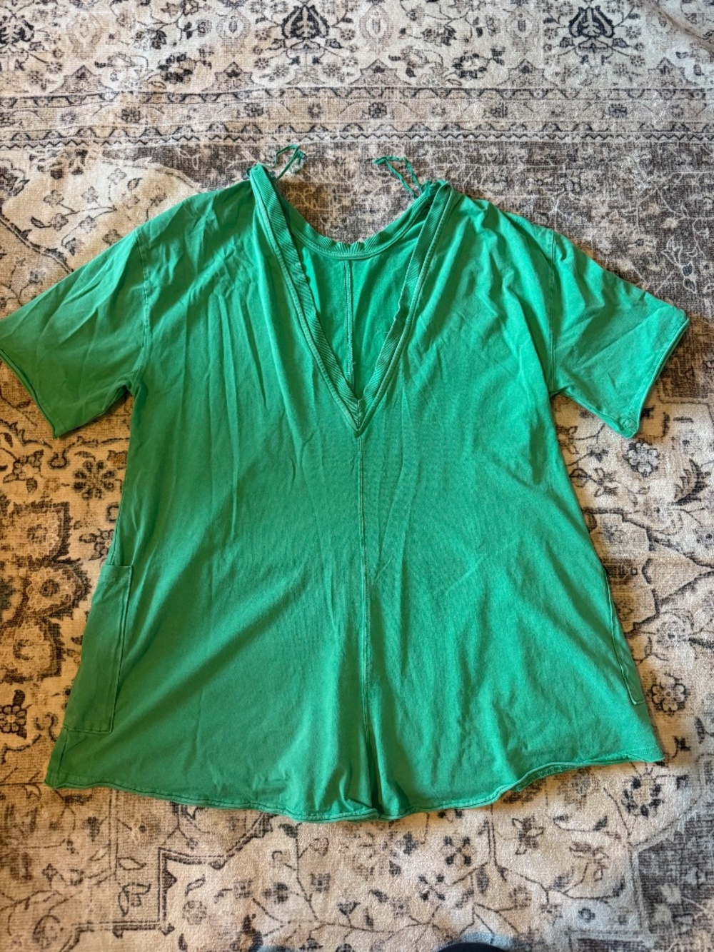 Free People Hot Shot Jumper in green, size S